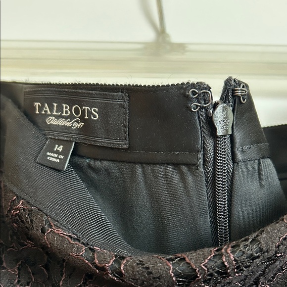 Talbots Black Lace Pencil Skirt - Picture 2 of 6